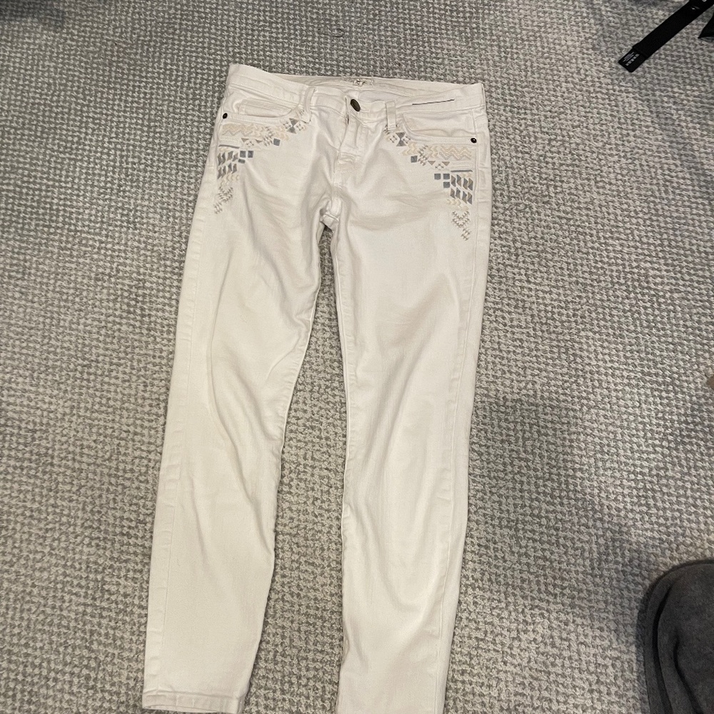 Current|Elliot soft white Jeans